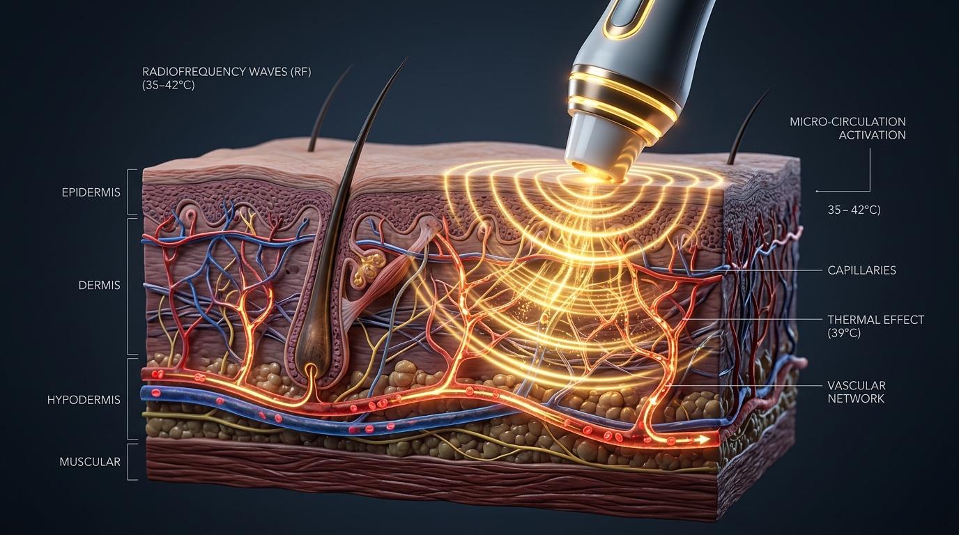 Apex RF Radiofrequency Thermal Micro-Vascular Stimulation Mechanism