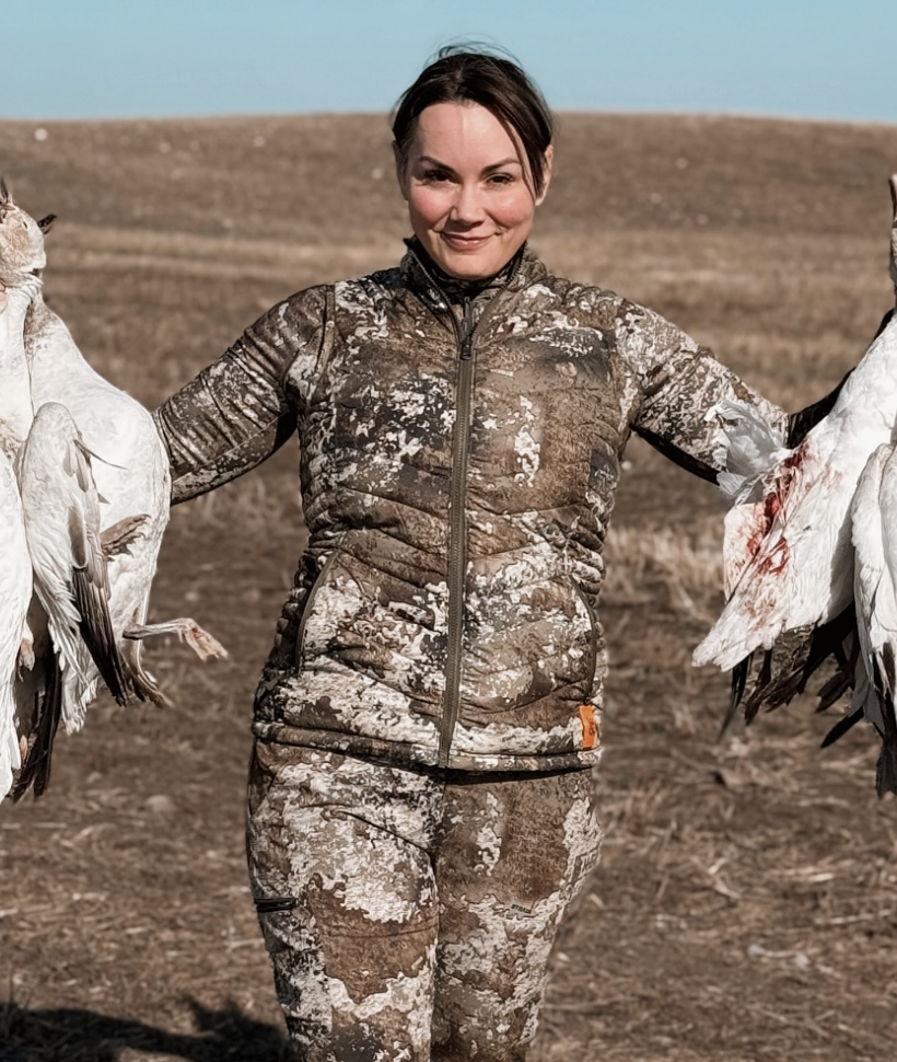 Jerrika hunting outdoors