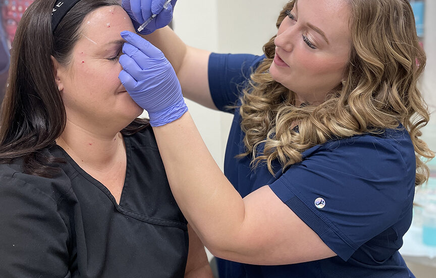 Botox therapeutic injection for TMJ and pain management