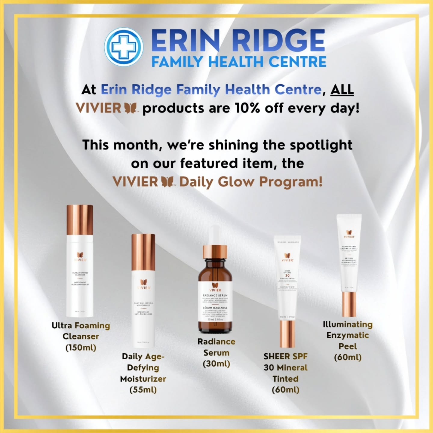 Vivier medical-grade skin care products